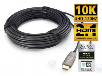 Inakustik Profi HDMI 2.1 LWL Kabel | Bis 100m | 10K 