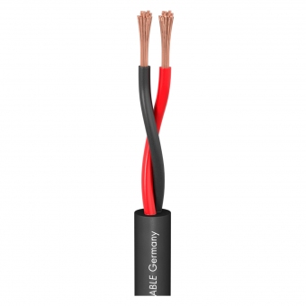 Sommer Cable Lautsprecherkabel Meridian Install SP225; 2 x 2,50 mm²; FRNC Ø 7,80 mm; schwarz Meterware 