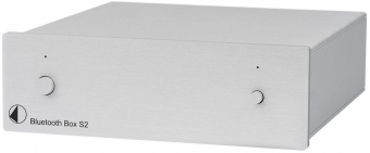 Pro-Ject Bluetooth Box S2 Silber Audiophiler Bluetooth Audioempfänger mit aptX 