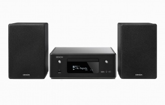 Denon Ceol N11 Mini Hifi System HiFi-Netzwerk-CD-Receiver mit HEOS Built-in und DAB+-Tuner und Lautsprecher 