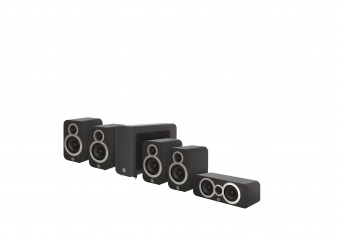 Q Acoustics Cinema Pack 3010i schwarz 5.1 Lautsprecher Set 