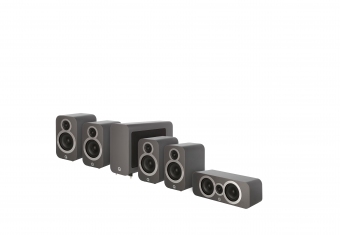 Q Acoustics Cinema Pack 3010i graphite 5.1 Lautsprecher Set 