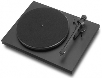 Pro-Ject Debut III Plattenspieler mattschwarz inkl MM Tonabnehmer Ortofon OM5E 