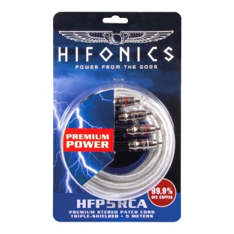 Hifonics Premium RCA Stereokabel 5m 