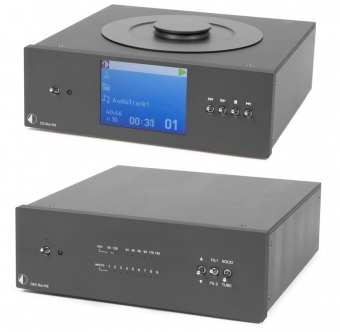 Pro Ject Hifi Sparpaket / Pro-Ject Superpack CD Box RS und Pro-Ject DAC Box RS schwarz inkl. Audioquest Forest Netzwerkkabel 0,75m und 82cm Pro-Ject BNC Kabel 