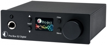 Pro-Ject Pre Box S2 Digital schwarz Digital Mikro-Vorverstärker mit MQA und DSD Support 