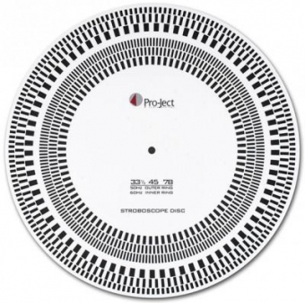 Pro-Ject Strobe it - Stroboskop Scheibe inkl. Überhangschablone 
