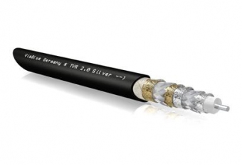 Viablue TVR 2.0 SILVER Antennenkabel Meterware 120 dB Class A+ (6Fach Abschirmung (2x Wendelschirm / 4x Folienschirm) je 1m 