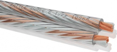 Oehlbach Rattlesnake 6 Lautsprecherkabel versilbert 2x6,0 mm² - Meterware 