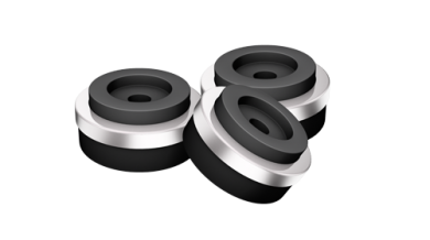 Audio Selection AS-29 Dämpfer Silber - 4er Set 