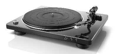 Denon DP-450 USB Hi-Fi-Plattenspieler mit S-förmigem Tonarm schwarz 