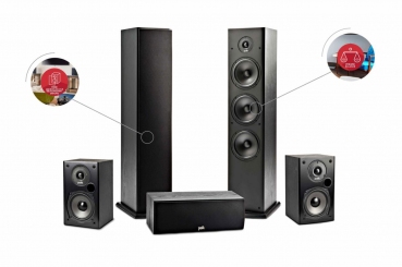 Polk Audio T Serie 5.0 Lautsprecher Heimkino Set 
