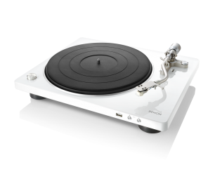 Denon DP-450 USB Hi-Fi-Plattenspieler mit S-förmigem Tonarm weiß 