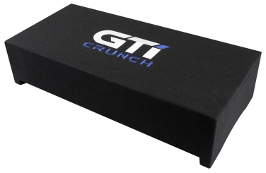 Crunch GTi250S 25cm Downfire-Subbox mit AluCone Woofer und Passivmembran 250 Watt RMS 