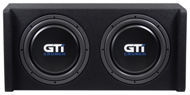 Crunch GTi300T Trunk-Subbox mit AluCone Woofer und Passivmembran 300 Watt RMS 