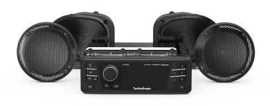 ROCKFORD FOSGATE Audio Komplett Set für Harley Davidson • Road Glide Ultra™ (98-13, Shark Nose, FLTRU) 