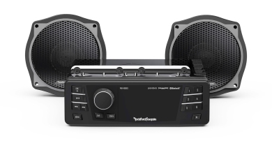 ROCKFORD FOSGATE Audio Komplett Set für Harley Davidson • Street Glide™ (06-13, Bat Wing, FLHX) • Electra Glide Standart™ (98-13, Bat Wing, FLHTI) 