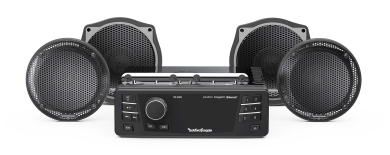 ROCKFORD FOSGATE Audio Komplett Set für Harley Davidson • Street Glide™ (06-13, Bat Wing, FLHX) • Electra Glide Standart™ (98-13, Bat Wing, FLHTI) 