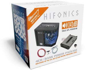 Hifonics BASS POWER PACKAGE Endstufe + Subwoofer + Kabel 