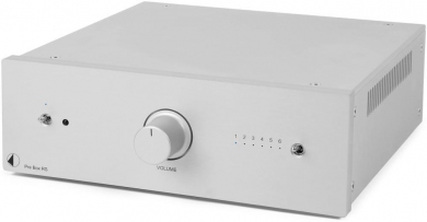 Pro-Ject Pre Box RS (Highend Stereo Line-Röhrenvorverstärker) silber 