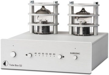 Pro-Ject Tube Box S2 Silber High End Röhren Phono-Vorverstärker 