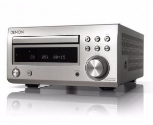 Denon RCD-M41DAB Mini CD Receiver Bluetooth UKW/DAB/DAB+ Silber 