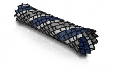 Viablue Geflechtschlauch Blue Medium Meterware 