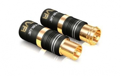 Viablue TVR Antennenstecker Set 1x Stecker 1x Kupplung 