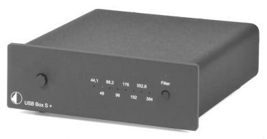 Pro-Ject USB BOX S+ schwarz 32bit / 384kHz PCM-5102A von BurrBrown 