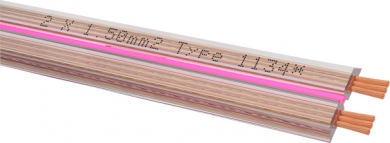 Oehlbach Streamline Lautsprecherkabel flach 2x1,5 mm² - Meterware 
