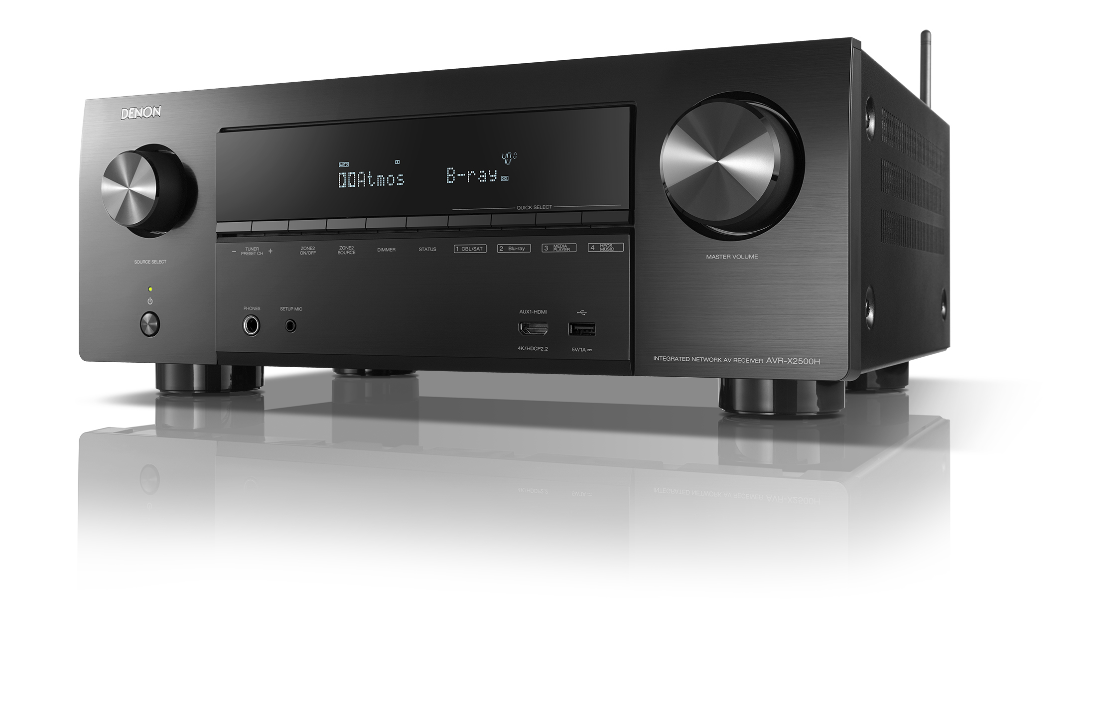 Denon AVRX2500H Full 4K 7.2 Ultra HD AV Receiver mit HEOS & Amazon
