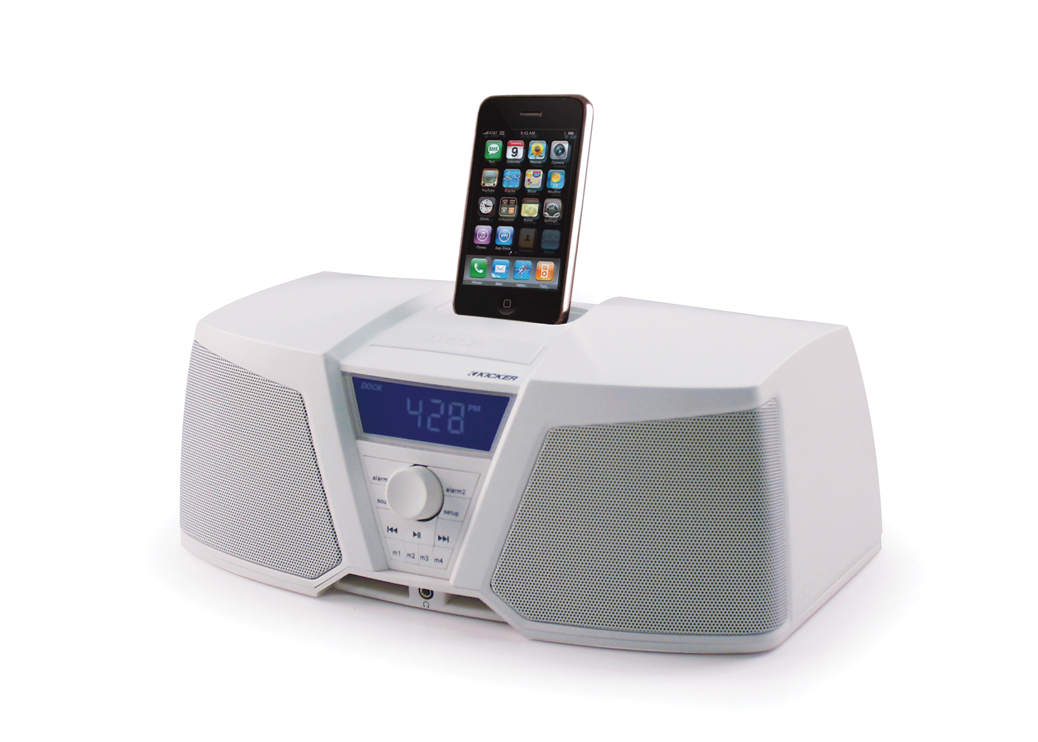 Kicker IK150 Ipod-iPhone Docking Radio-Wecker, iPod Docking